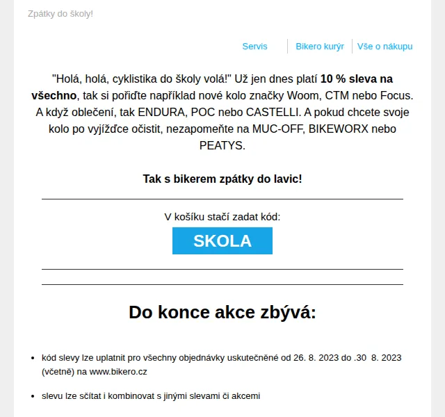 czbikero: 10% sleva na kola Woom, CTM, Focus – srpen 2023 | Nuslet.cz