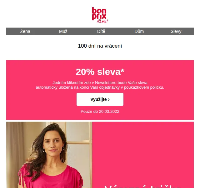 bonprix: 20% sleva na letní trendy – červen 2026 | Nuslet.cz