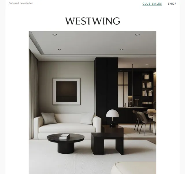 Westwing: Dark Minimalism – červen 2026 | Nuslet.cz