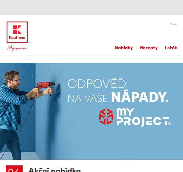 Kaufland: MyProject nářadí – horní fréza 999,90 Kč – červen 2026 | Nuslet.cz