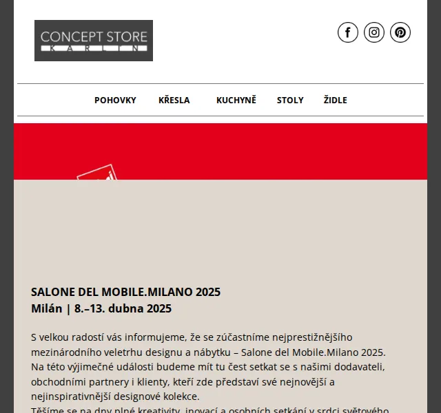 Karolína z cskarlin.cz: Nové kolekce ze Salone del Mobile 2025 – červenec 2026 | Nuslet.cz
