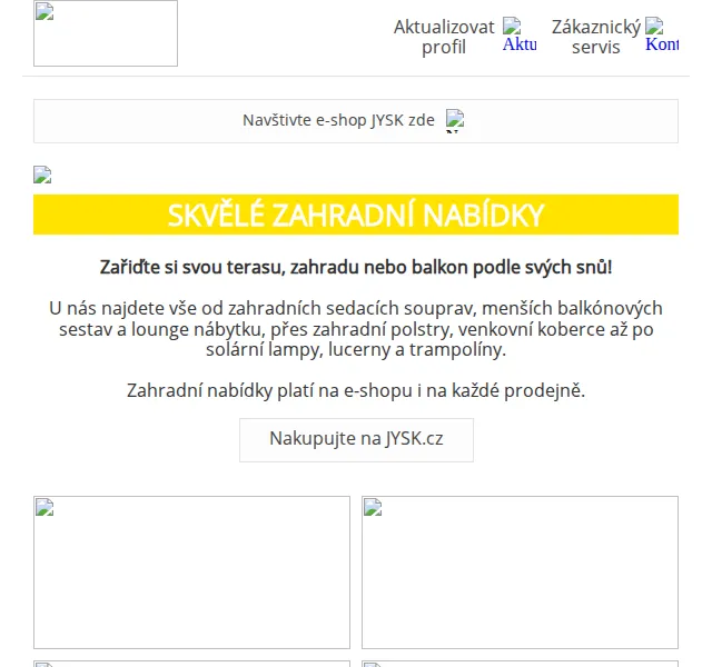 JYSK: Zahradní nabídky se slevou 20–60 % – červen 2026 | Nuslet.cz