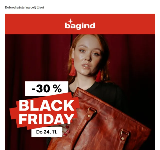 Bagind: Black Friday sleva 30 % – červen 2026 | Nuslet.cz