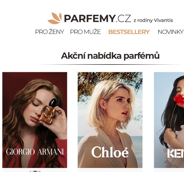 Parfemy.cz: Parfémy Giorgio Armani, Chloé a Kenzo – červen 2026 | Nuslet.cz