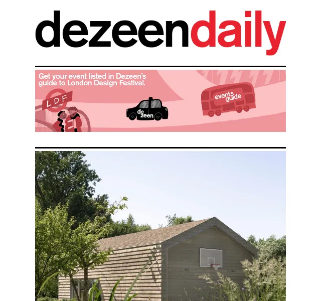 Dezeen Daily: Nová kolekce architektury a designu – červen 2026 | Nuslet.cz