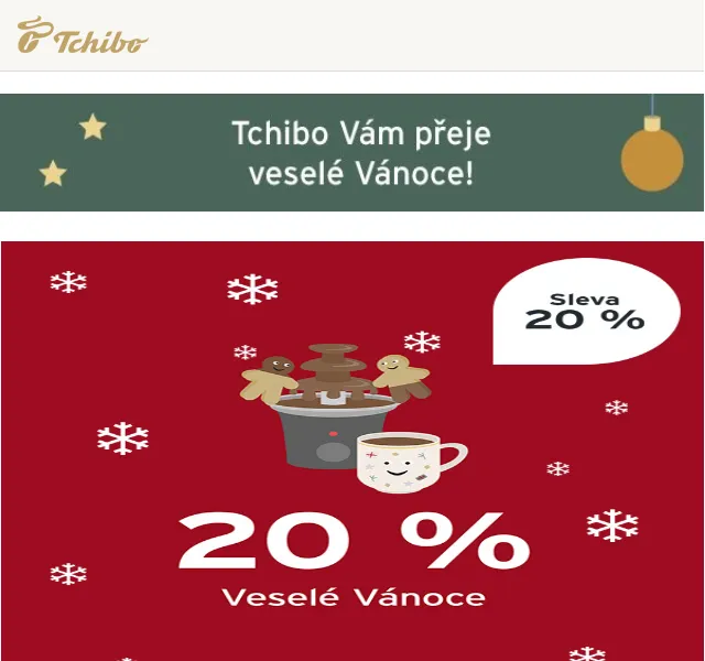 Tchibo: sleva 20 % na módní oblečení – duben 2026