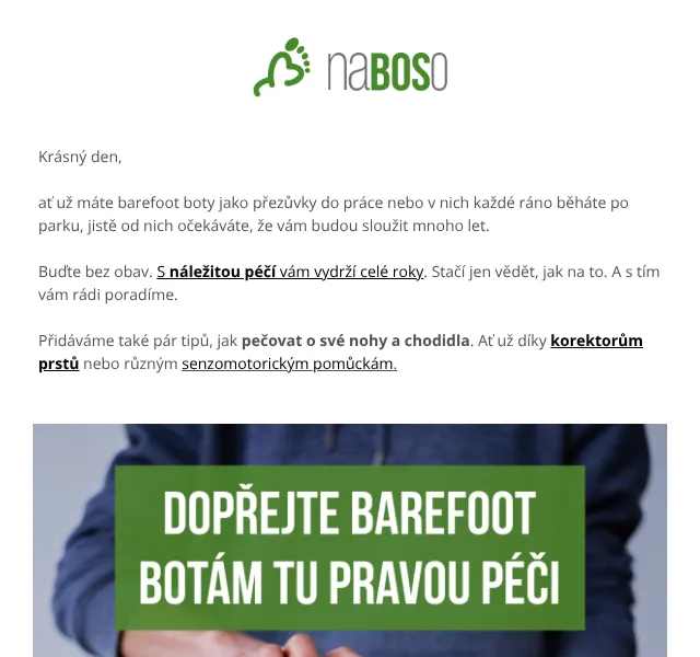 naBOSo: Péče o barefoot boty – červen 2026 | Nuslet.cz