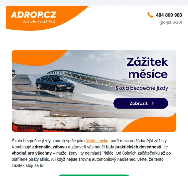 Adrop: Škola smyku od 2 999 Kč – červen 2026 | Nuslet.cz