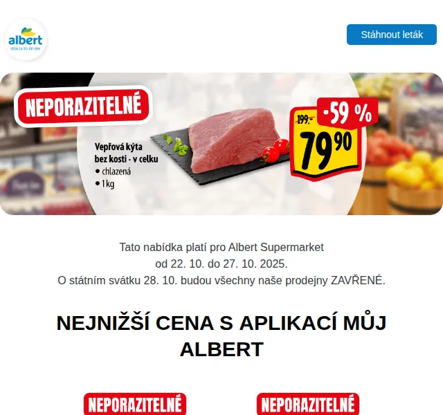Albert: Galbani Mozzarella za 24,90 Kč – červenec 2026 | Nuslet.cz