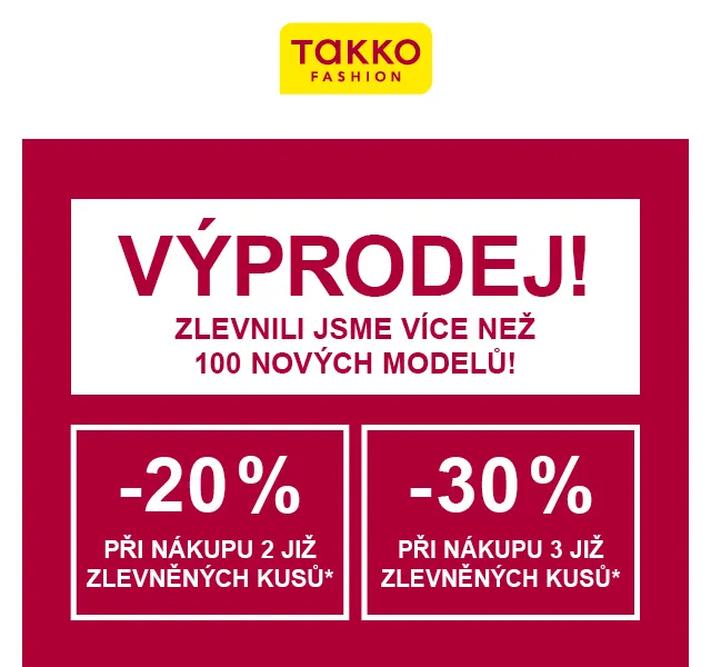 Takko Fashion: sleva až 30 % na letní zboží – červen 2026 | Nuslet.cz