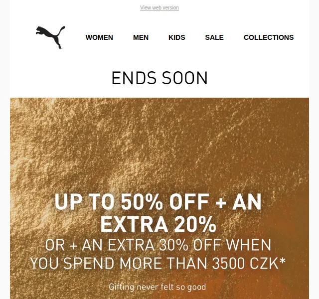 PUMA: sleva až 50 % + 20% extra kód – červen 2026 | Nuslet.cz