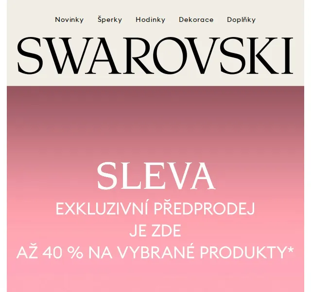 Swarovski: Exkluzivní předprodej křišťálů – červen 2026 | Nuslet.cz