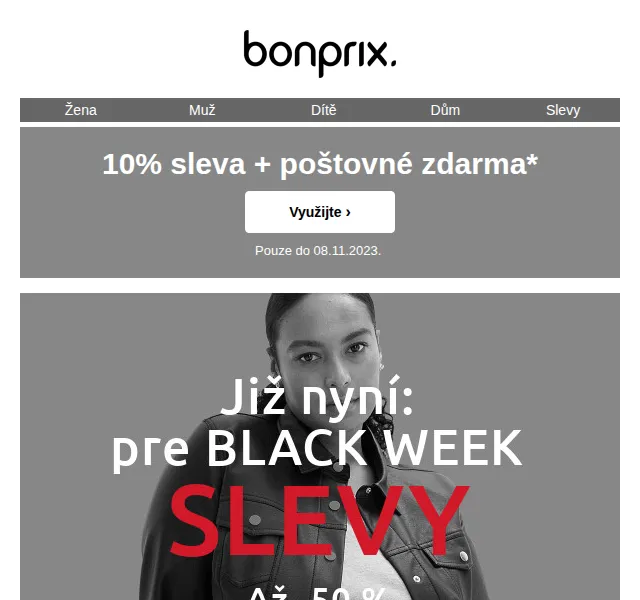 bonprix: 10% sleva + poštovné zdarma – listopad 2023 | Nuslet.cz