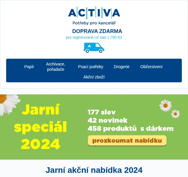 Activa: Až 40% slevy a dárky k nákupu – červenec 2026 | Nuslet.cz