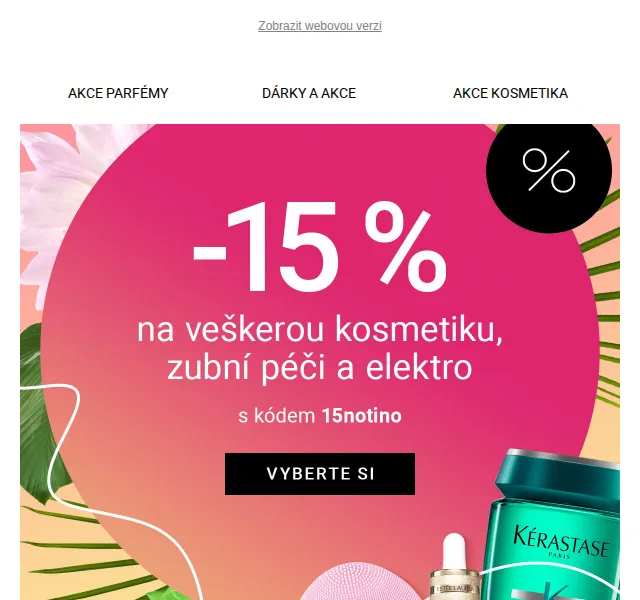 Notino: SLEVA 15 % na kosmetiku, zubní péči a elektro – červen 2026 | Nuslet.cz