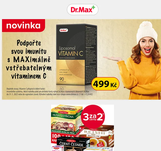 Dr.Max E-shop: Slevy až 33 % nebo 1000 Kč – červen 2026 | Nuslet.cz