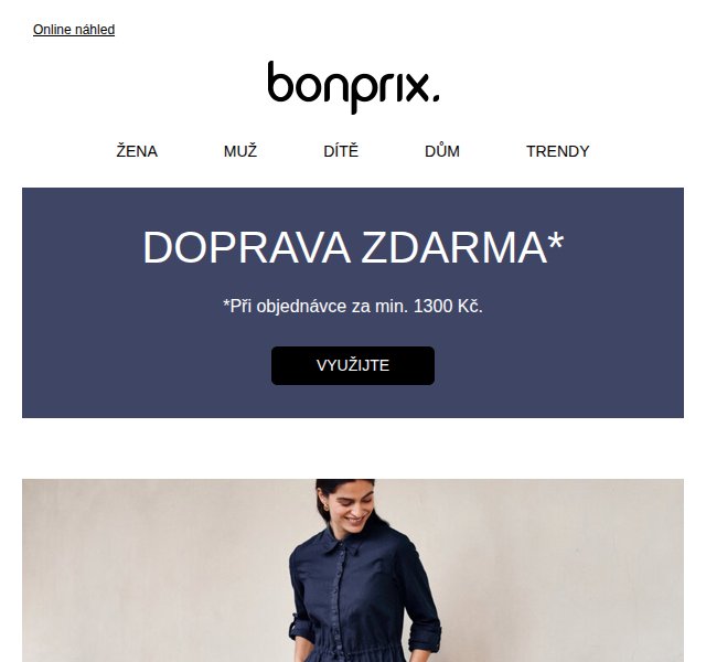 Bonprix: Košilové šaty se slevou – Doprava zdarma – Duben 2026