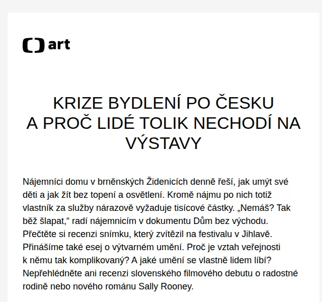 Web ČT art: Dokumenty a recenze – červen 2026 | Nuslet.cz