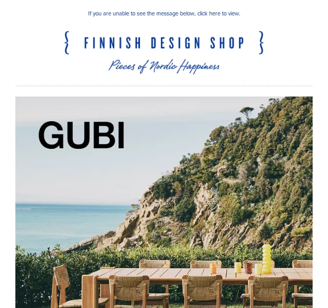 Finnish Design Shop: Venkovní nábytek GUBI, Carl Hansen & Vaarnii – červen 2026 | Nuslet.cz