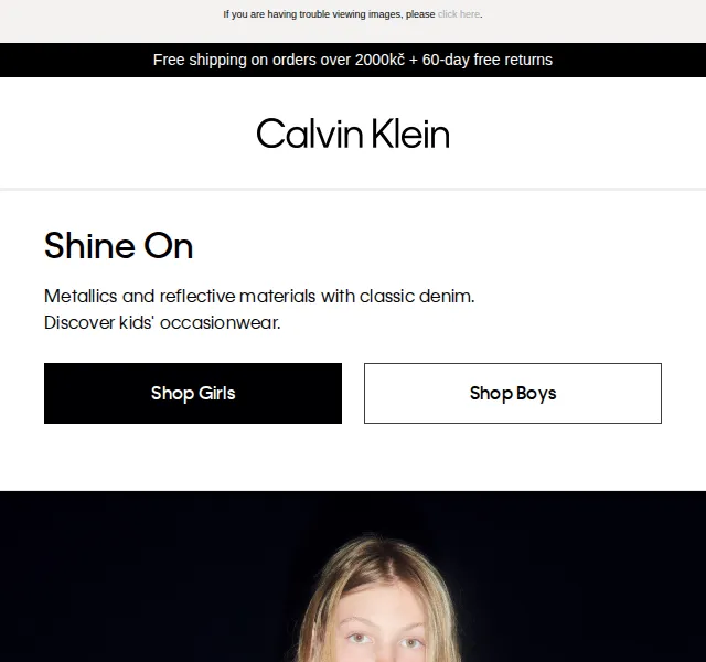 Calvin Klein: Dětská kolekce Shine On – červen 2026 | Nuslet.cz