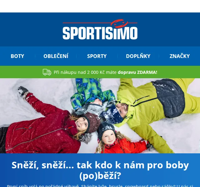 Sportisimo: Zimní sporty a výbava – slevy až 37 % | červen 2026 | Nuslet.cz