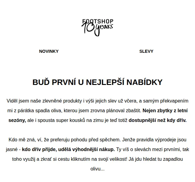 Footshop: start podzimního výprodeje – červen 2026 | Nuslet.cz