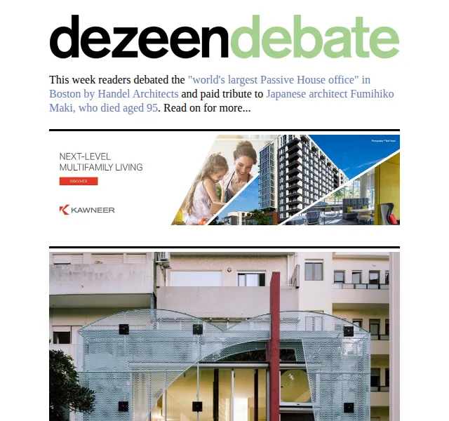 Dezeen Daily: Architektura a design – červen 2026 | Nuslet.cz