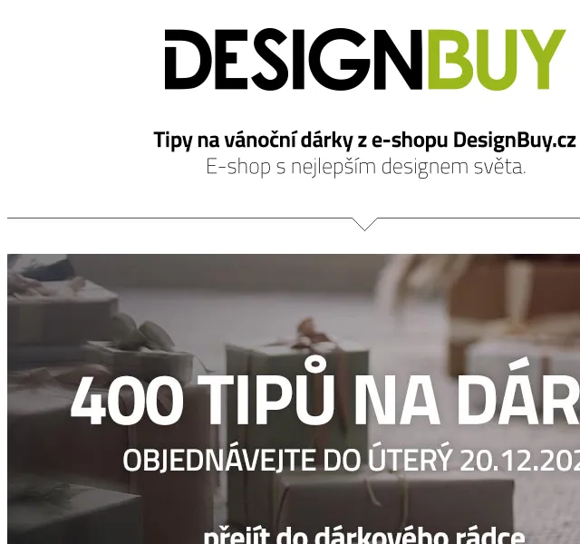 DesignBuy.cz: Vánoční dárky s designem – prosinec 2026 | Nuslet.cz