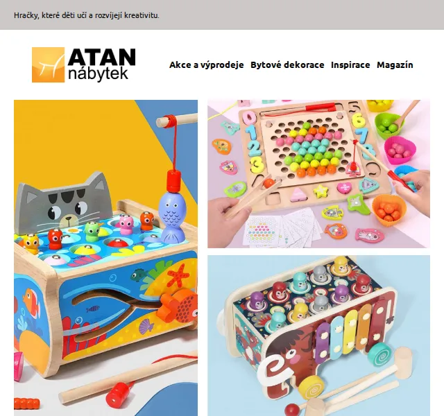 ATAN nábytek: Montessori hračky a nábytek – červen 2026 | Nuslet.cz