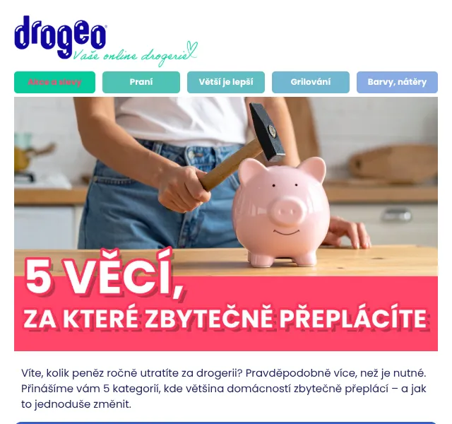 Drogeo: 5 věcí za které přeplácíte – květen 2026 | Nuslet.cz