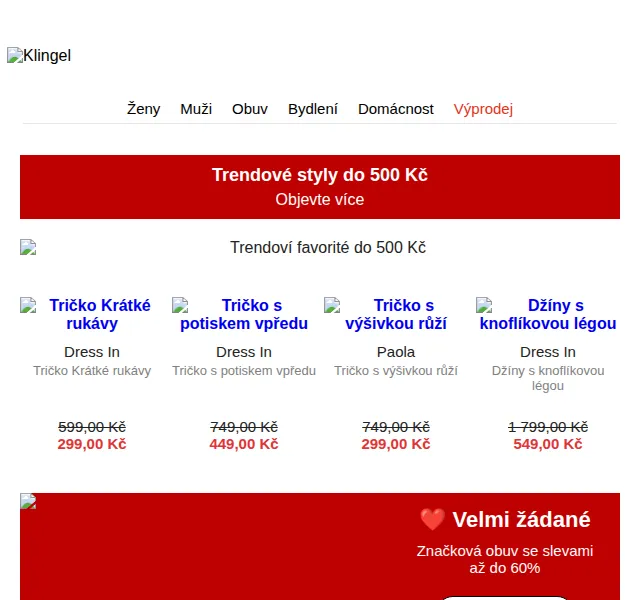 KLiNGEL: Trendové favority do 500 Kč – červen 2026 | Nuslet.cz