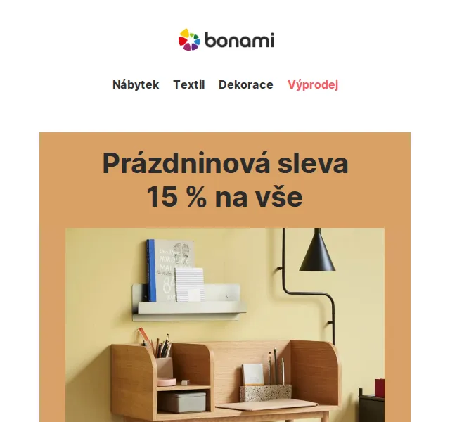 Bonami: Sleva 15 % na vše – červen 2026 | Nuslet.cz