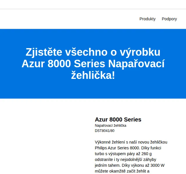 Philips: Napařovací žehlička Azur 8000 Series – červen 2026 | Nuslet.cz