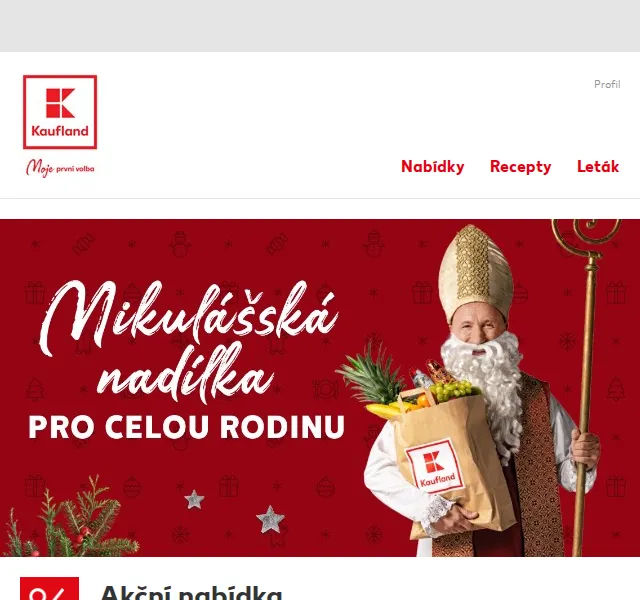 Kaufland: Mikulášská nadílka se slevou až 53 % – červen 2026 | Nuslet.cz