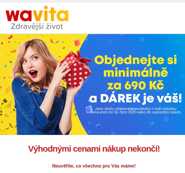 Wavita: Slevy až 30 %, doprava zdarma a dárek k nákupu – říjen 2022 | Nuslet.cz