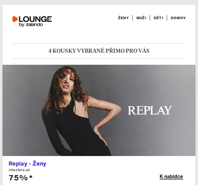 Lounge by Zalando: Replay & Napapijri až 75 % – červen 2026 | Nuslet.cz