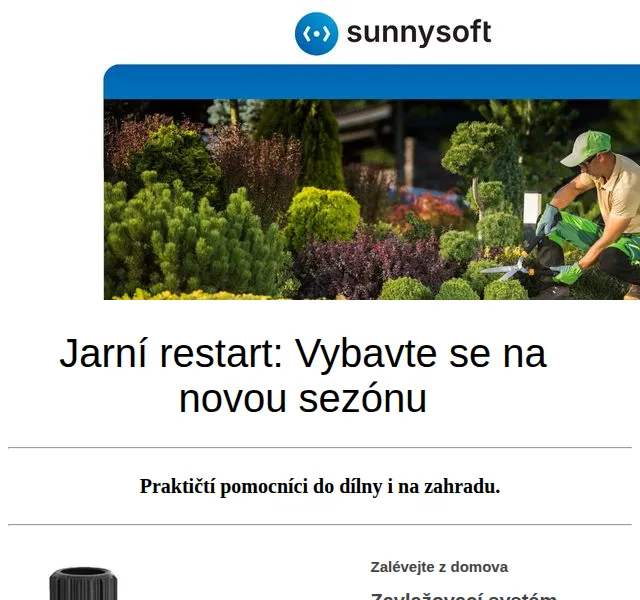Sunnysoft: jarní výbava a slevy až 20 % – červen 2026 | Nuslet.cz