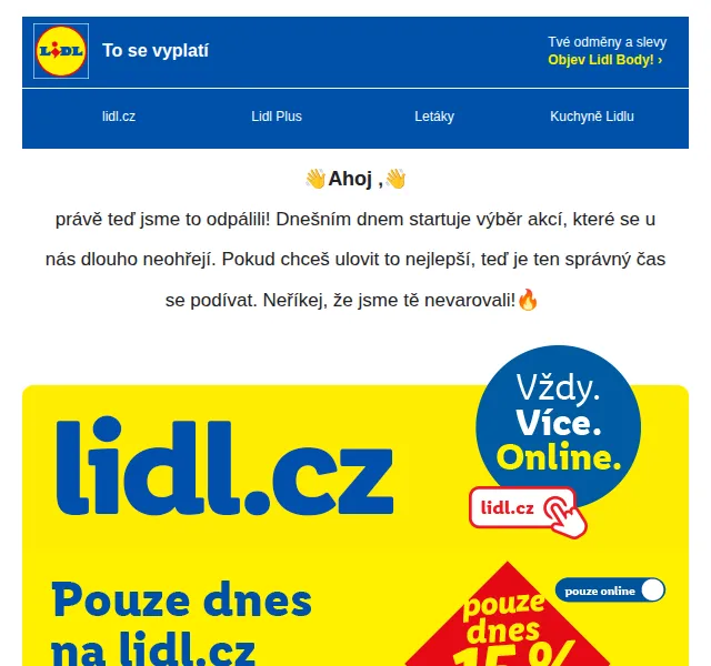 Lidl: Velikonoční sleva 15 % – květen 2026 | Nuslet.cz
