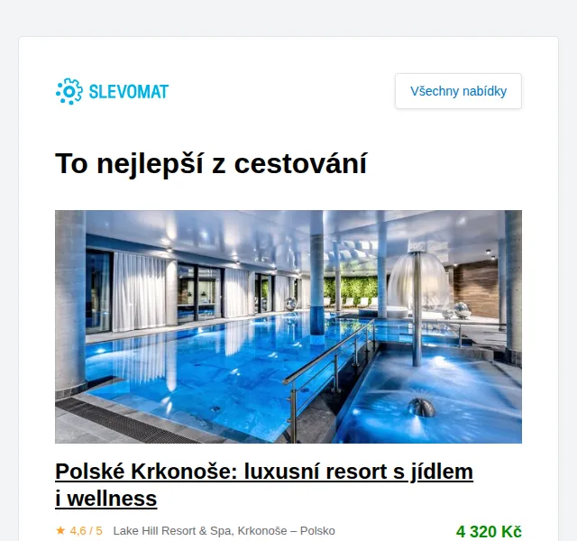Slevomat: Wellness pobyty v Polských Krkonoších od 1 590 Kč – červen 2026 | Nuslet.cz
