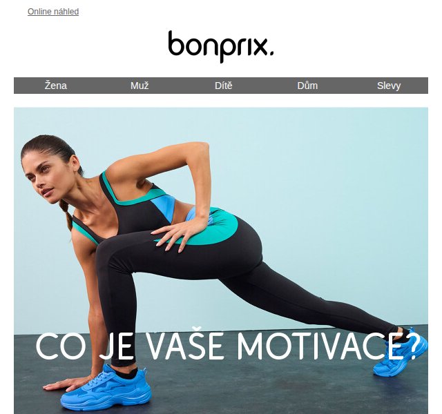 Bonprix: Sportovní oblečení se slevou až -34% – duben 2026