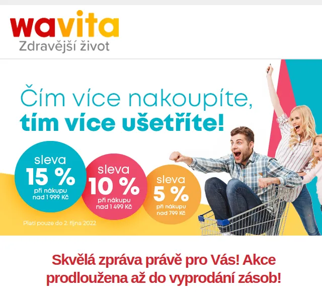 Wavita: Sleva až 15 % na doplňky stravy – říjen 2022 | Nuslet.cz