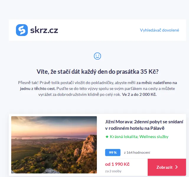 Vánoce na Skrz: Pobyty pro dva do 2000 Kč – červen 2026 | Nuslet.cz
