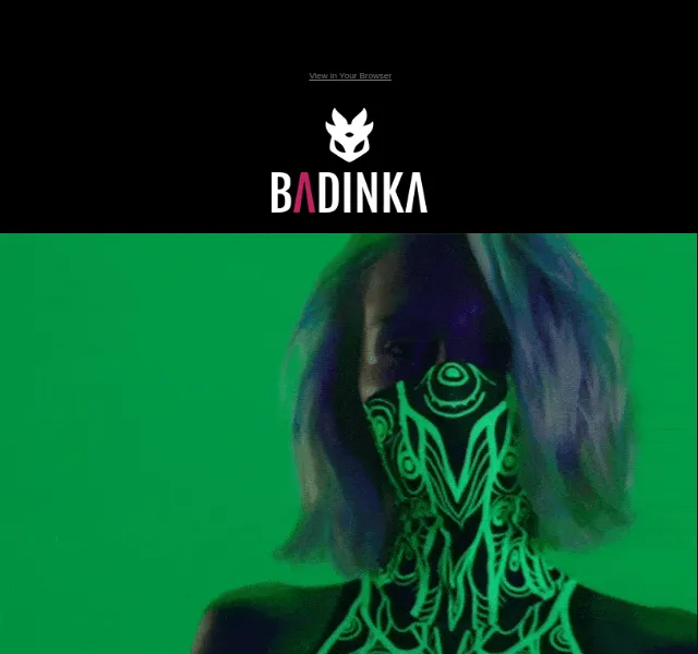 BADINKA: Nová kolekce glow rave gear – červen 2026 | Nuslet.cz