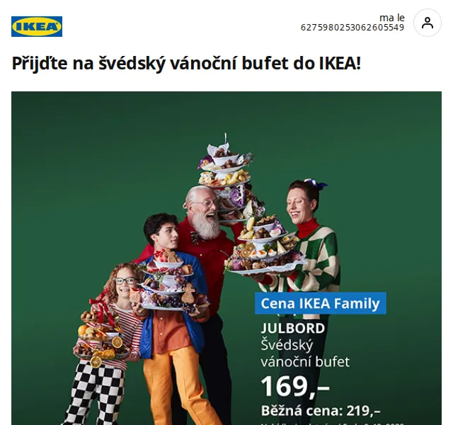 Ikea: Švédský vánoční bufet 169 Kč – prosinec 2022 | Nuslet.cz