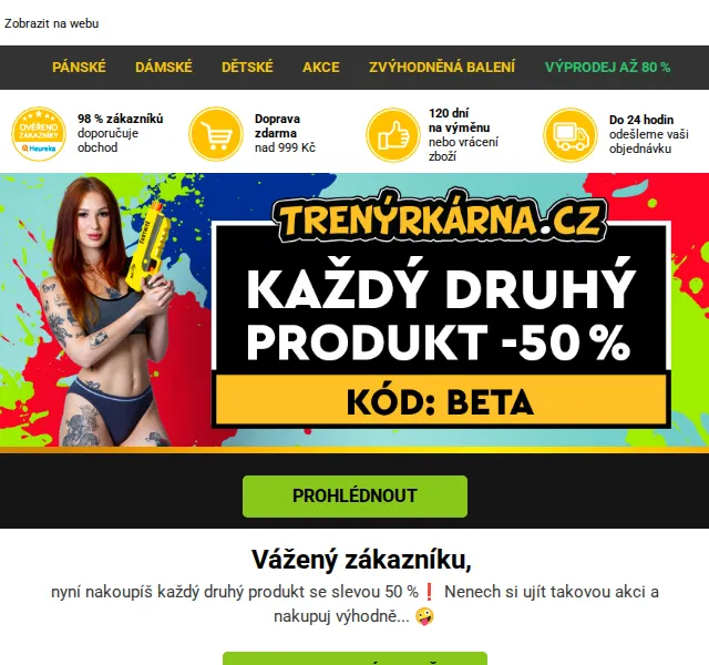 Lukáš z Trenýrkárna.cz: Sleva 50 % na každý druhý produkt – červen 2026 | Nuslet.cz