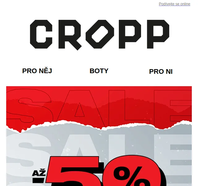 Cropp: Výprodej až -50 % na zlevněné produkty – červen 2026 | Nuslet.cz