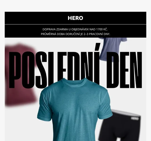 HERO: 15% sleva na vše – červenec 2026 | Nuslet.cz