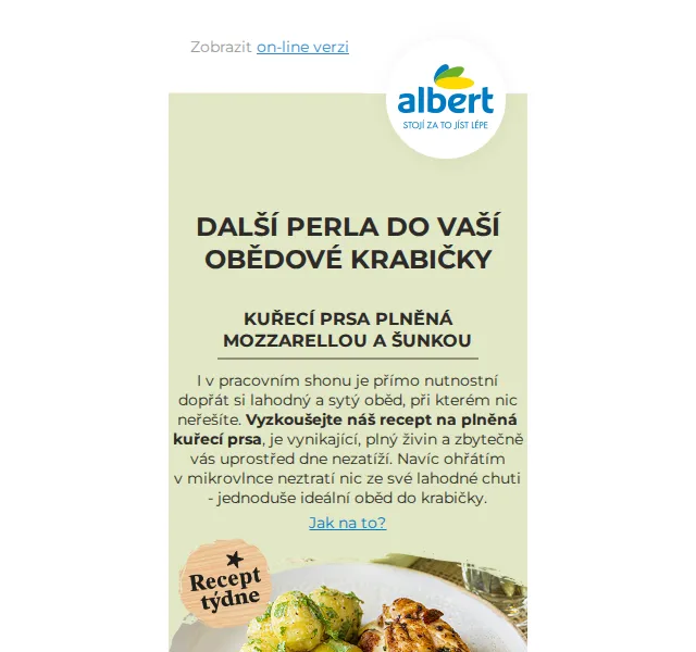 Albert: kuřecí prsní řízky s 30% slevou – červen 2026 | Nuslet.cz
