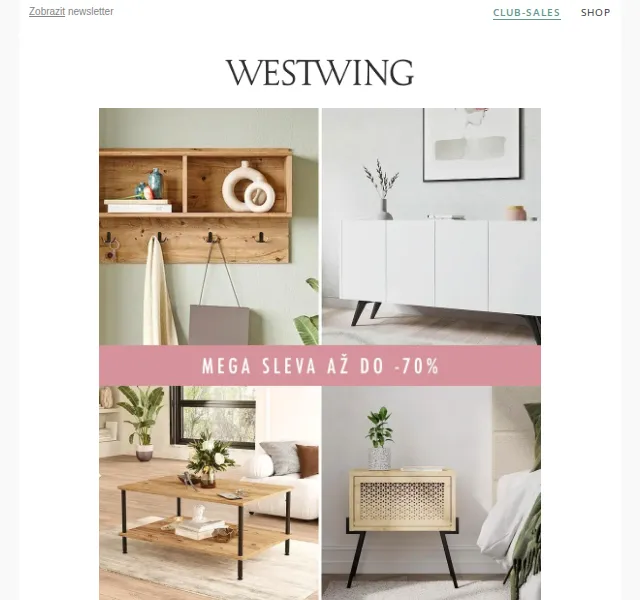 Westwing: Nábytek se slevou až 70 % – červen 2026 | Nuslet.cz