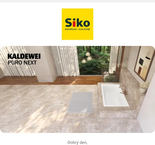SIKO: KALDEWEI PURO NEXT vany – řijen 2026